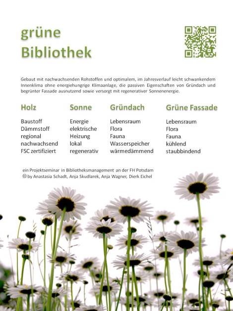 Poster grüne Bibliothek #bibtag11